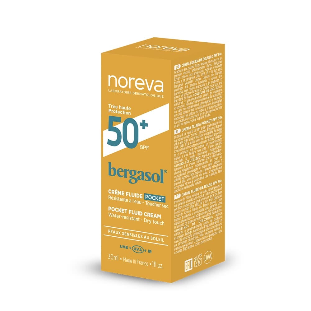Noreva Бергасол Солнцезащитный крем-флюид Spf 50+, 30 мл - фото 2