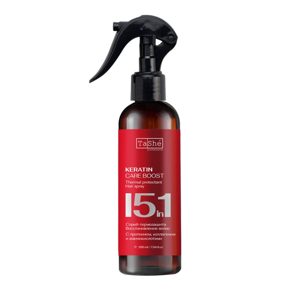 Спрей-термозащита для волос Tashe professional 15 in 1 Thermal Protectant Hair Spray, 200 мл