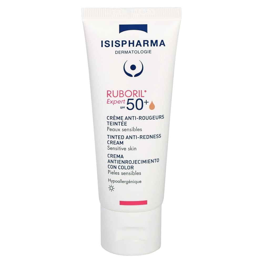 Isispharma Ruboril Набор для чувствительной кожи: тонирующий крем SPF 50+, 40 мл + гидрофильный очищающий гель, 40 мл - фото 4
