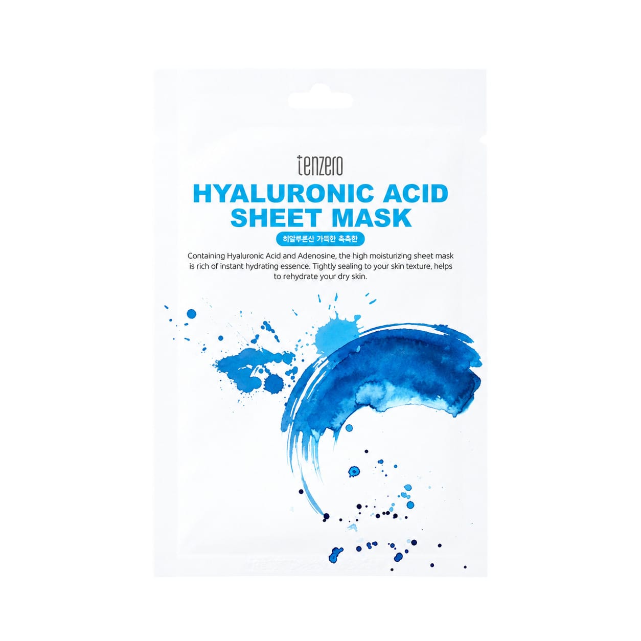 Увлажняющая тканевая маска для лица Tenzero Hyaluronic Acid Sheet Mask, 25 мл