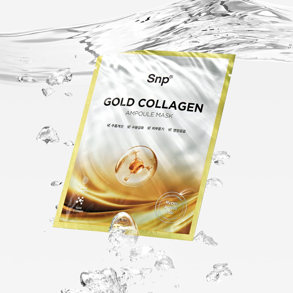 Питательная, повышающая эластичность кожи тканевая маска для лица Gold Collagen Ampoule Mask, 25 мл - фото 4