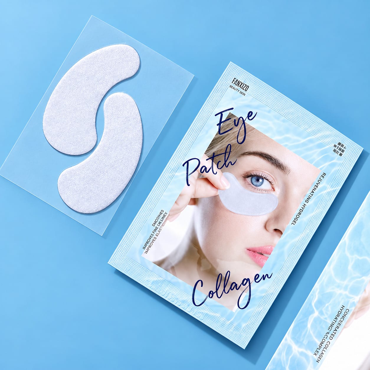 Омолаживающие гидрогелевые патчи для кожи вокруг глаз с коллагеном Tenzero Rejuvenating Hydrogel Eye Patch Collagen, 1, 5 г х 5 пар - фото 4