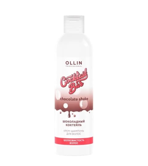 Ollin Professional Cocktail Bar Крем-шампунь "Шоколадный коктейль" Шелковистость волос, 400 мл