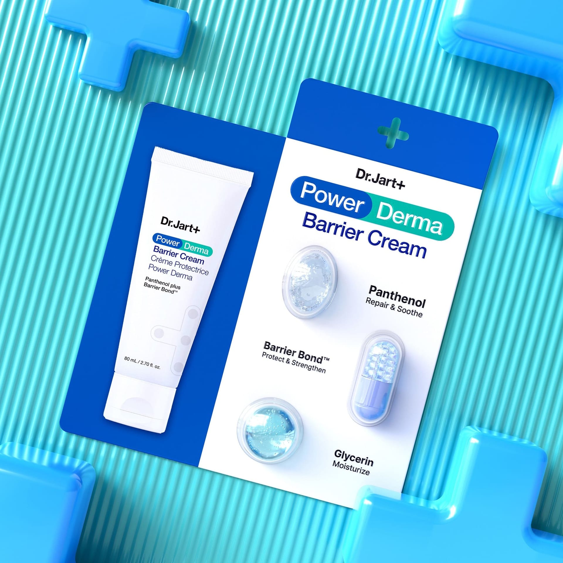 Увлажняющий крем для укрепления барьера кожи с пантенолом Power Derma Barrier Cream, 80 мл - фото 4