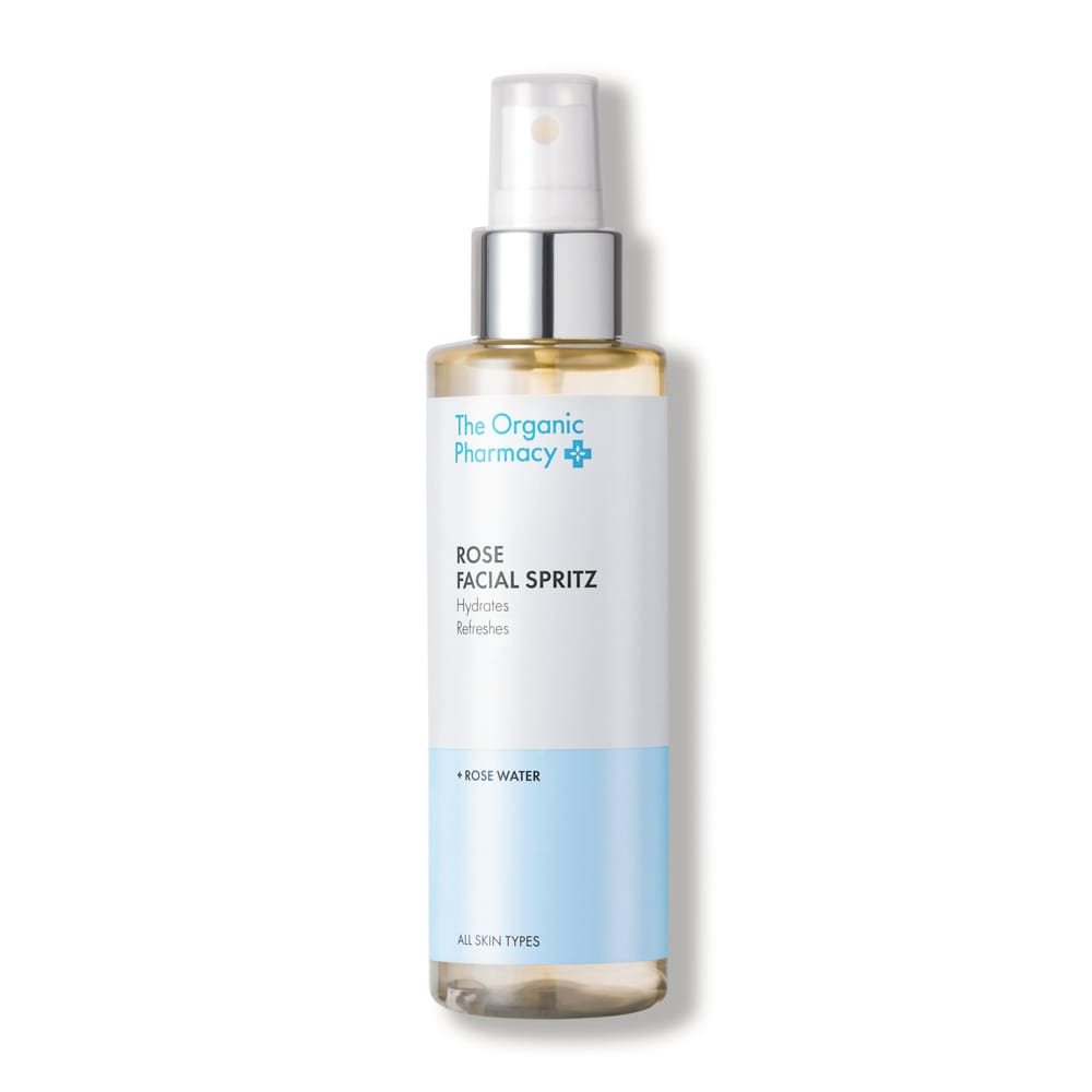 Увлажняющая, освежающая розовая вода-спрей для лица Rose Facial Spritz, 150 мл