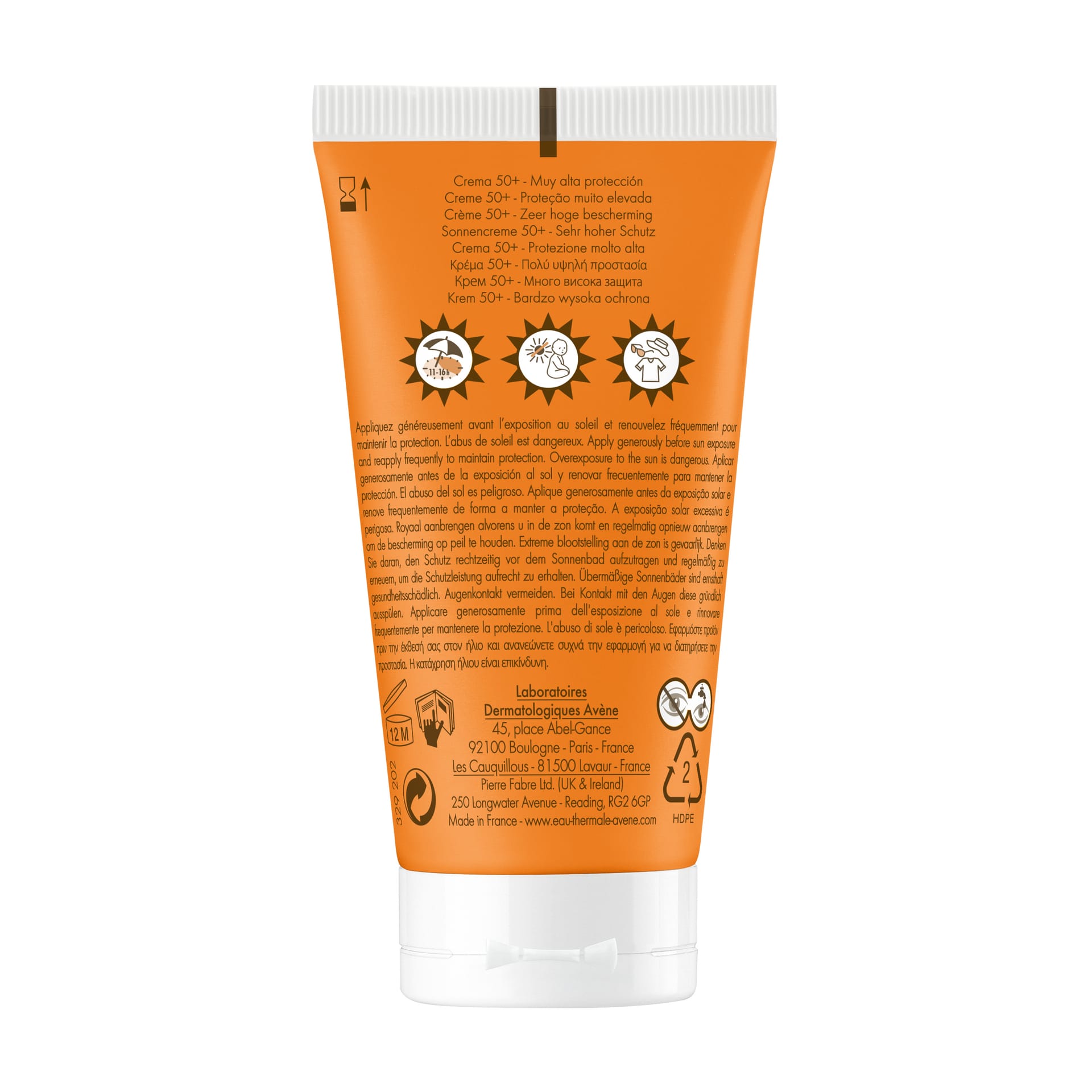 Cолнцезащитный крем Eau Thermale Avene SPF 50+, 50 мл - фото 2