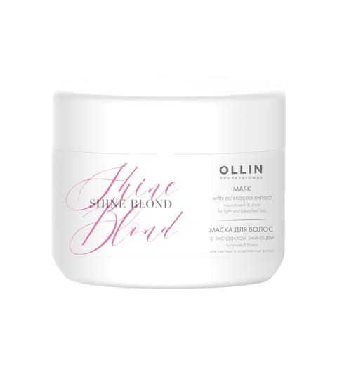 Ollin Shine Blond Маска с экстрактом эхинацеи, 300 мл