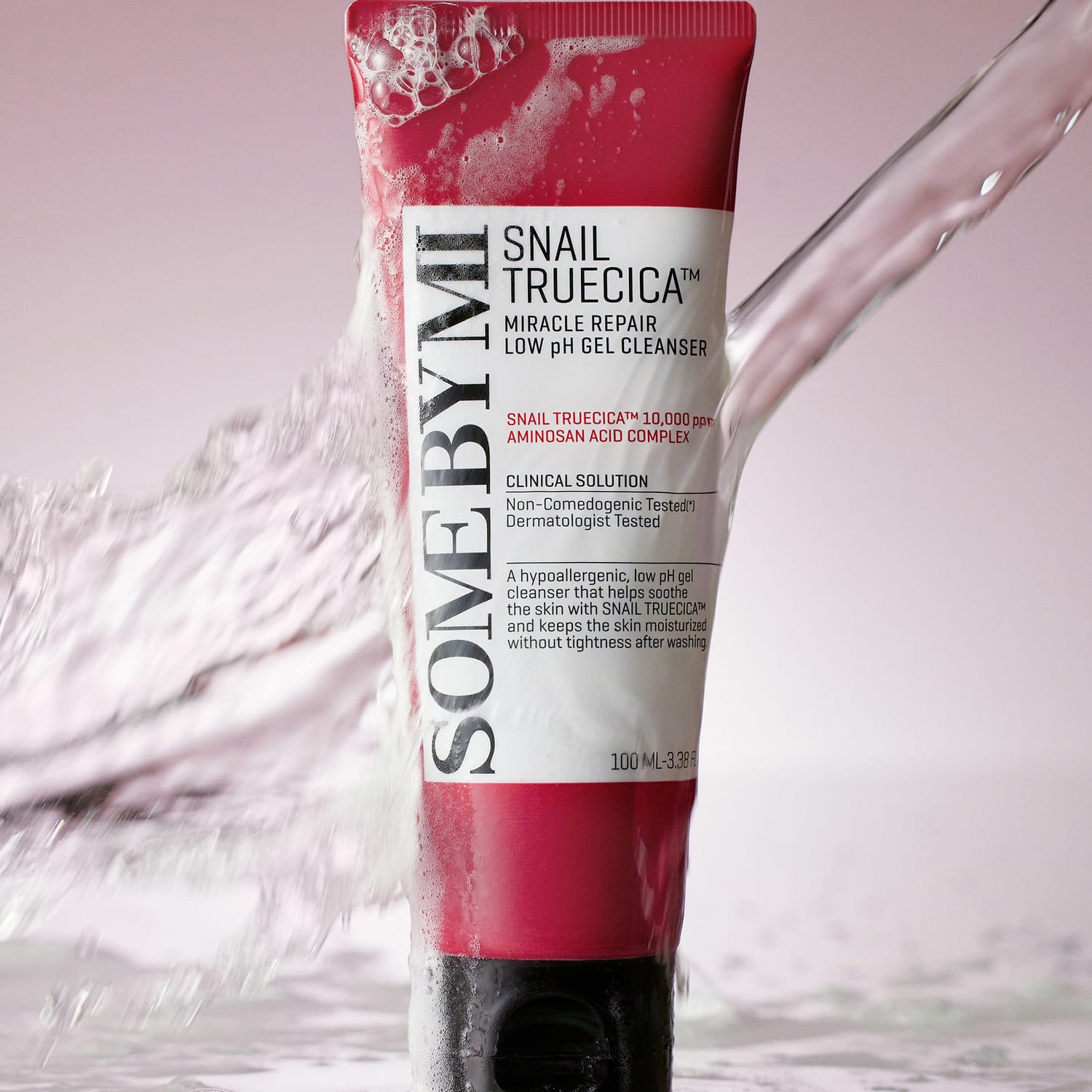 Успокаивающий, увлажняющий очищающий гель для лица Snail TrueCica Miracle Repair Low pH Gel Cleanser, 100 мл - фото 5