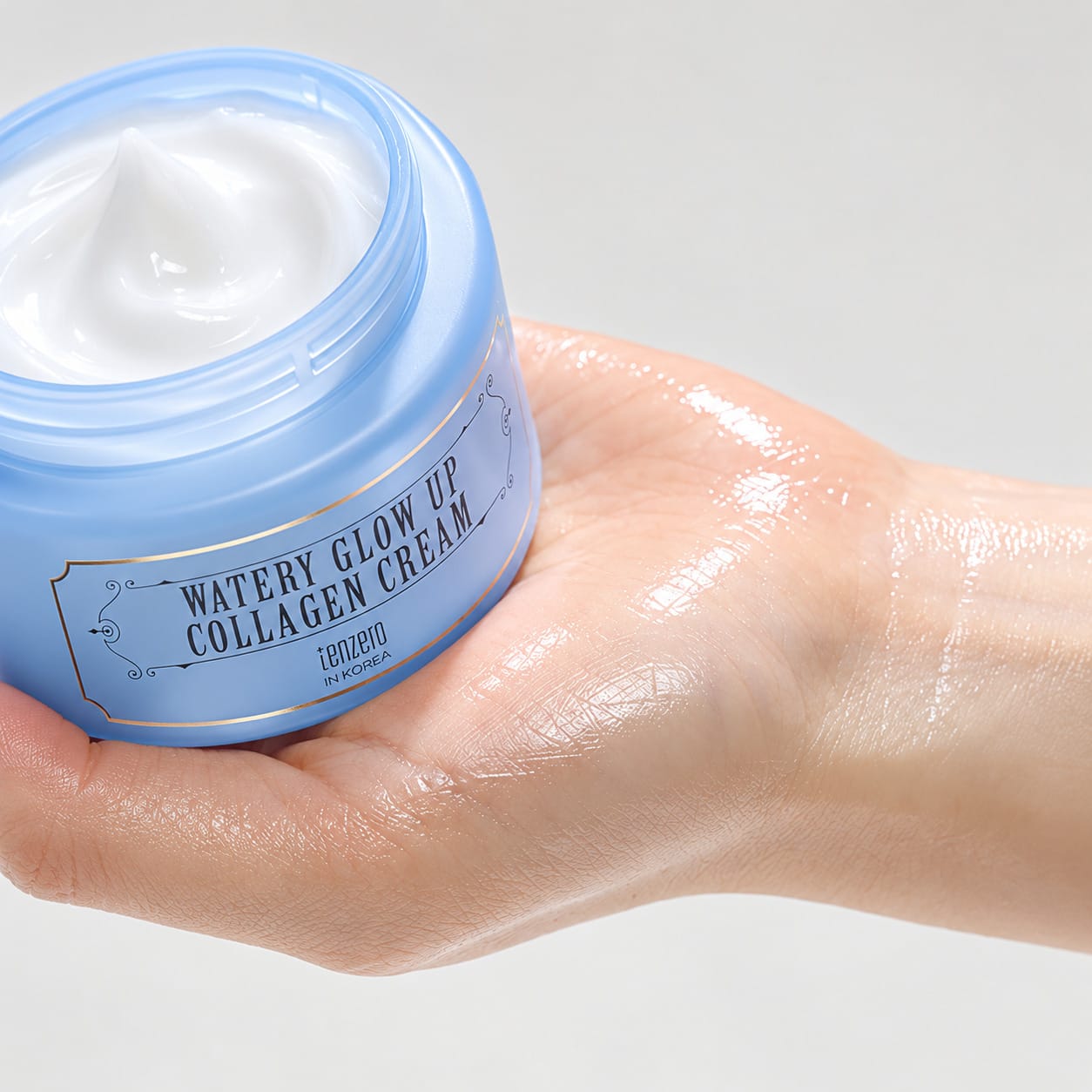 Питательный, увлажняющий крем для сияния кожи лица Tenzero Watery Glow Up Cream, 80 г - фото 3