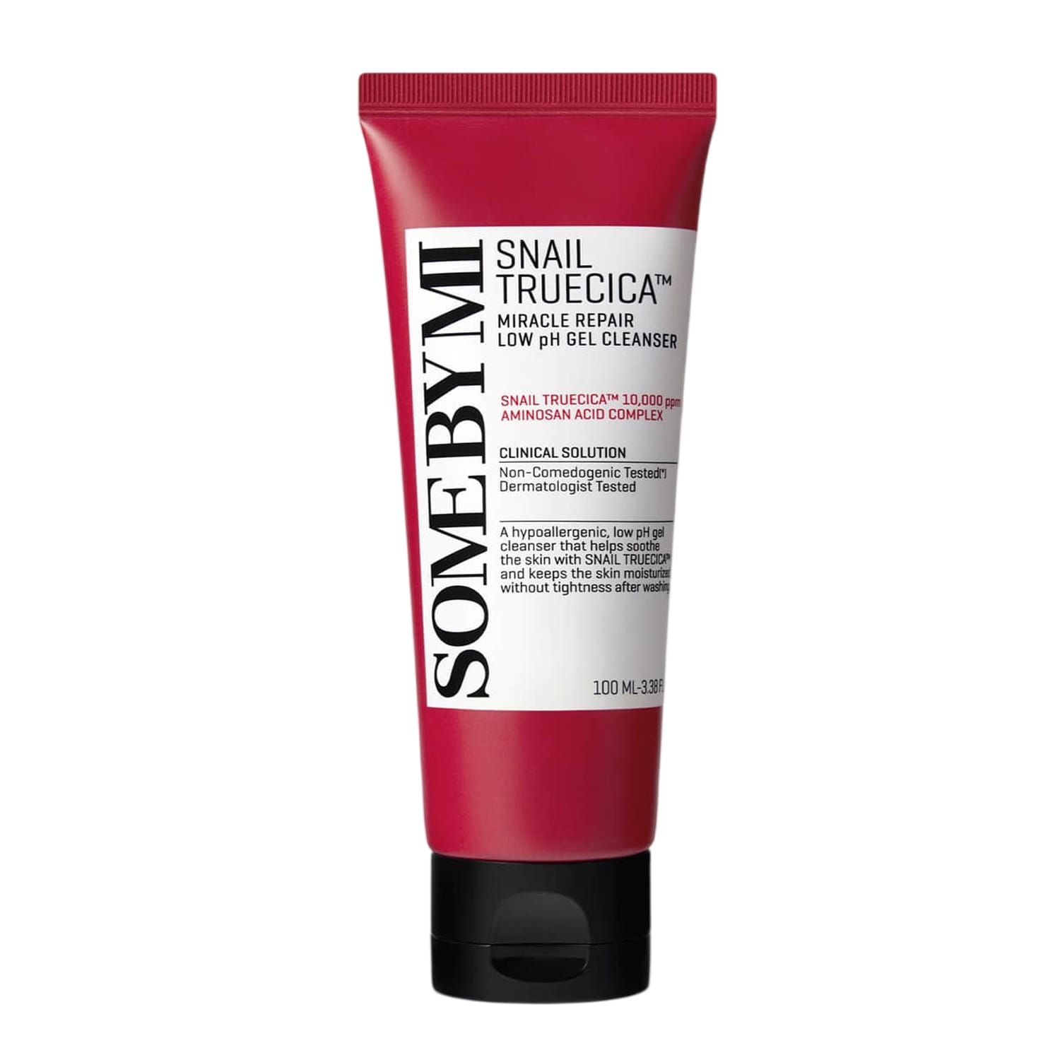 Успокаивающий, увлажняющий очищающий гель для лица Snail TrueCica Miracle Repair Low pH Gel Cleanser, 100 мл
