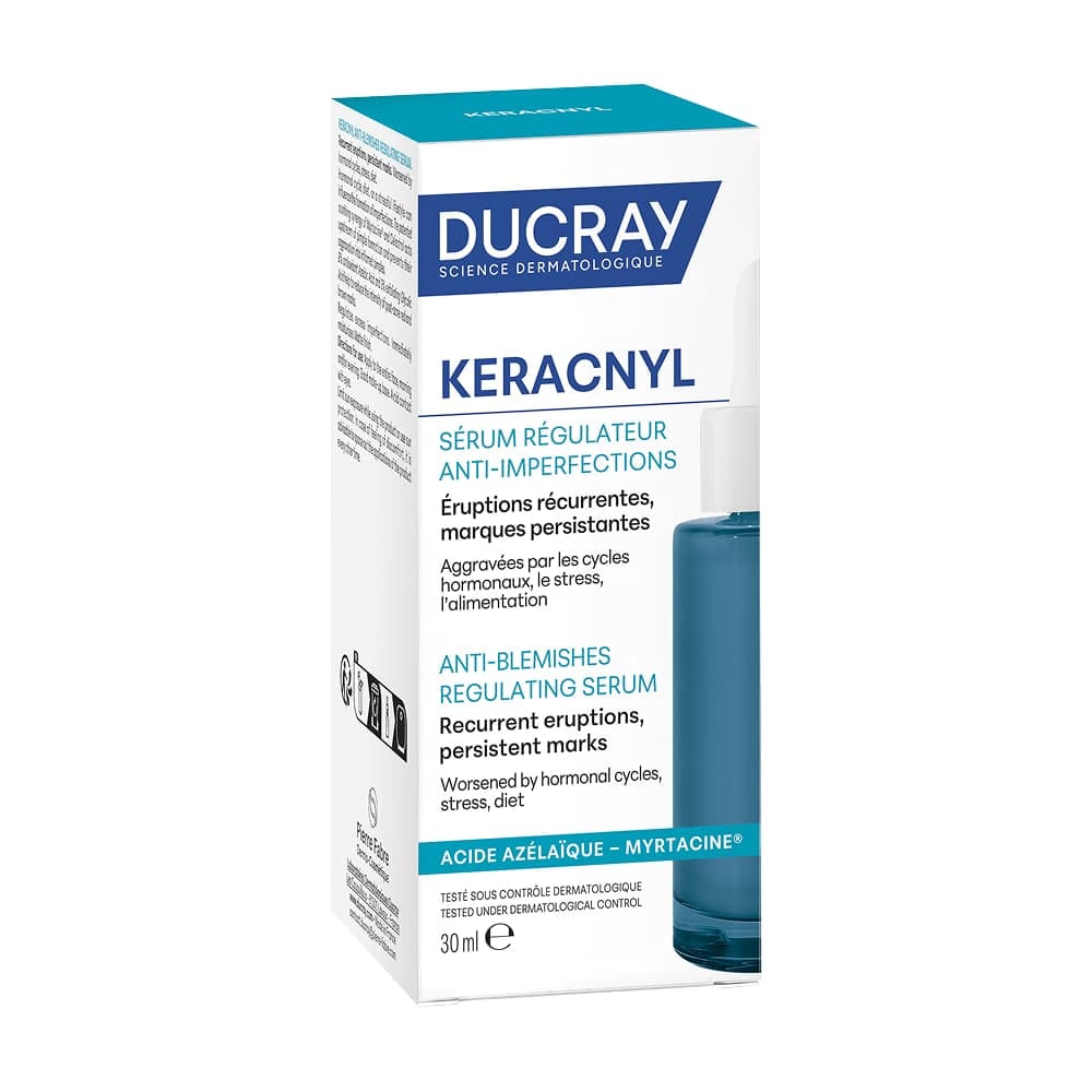 Разглаживающая сыворотка для проблемной кожи, склонной к акне Ducray Keracnyl Regulating Serum, 30 мл - фото 3