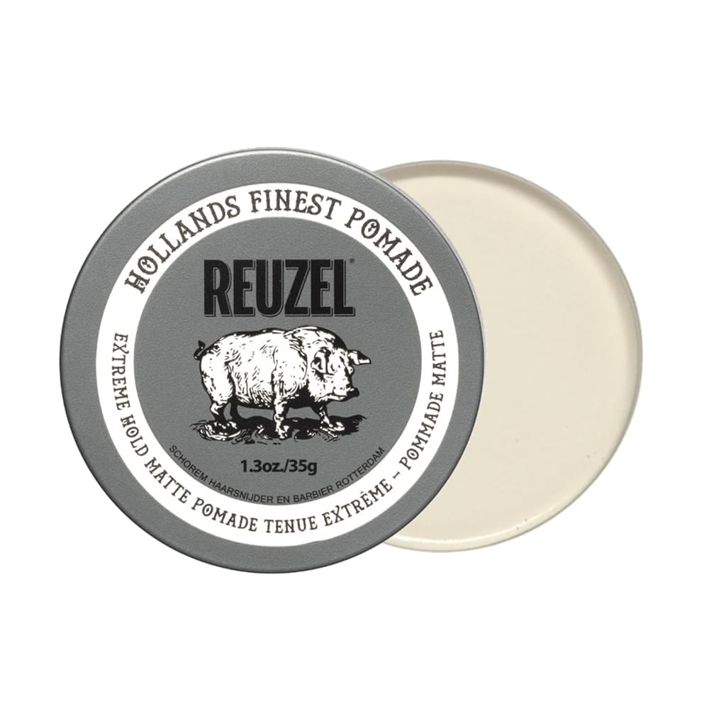 Матовая экстрасильная помада для укладки волос Reuzel Extreme Hold Matte Pomade, 35 гр.
