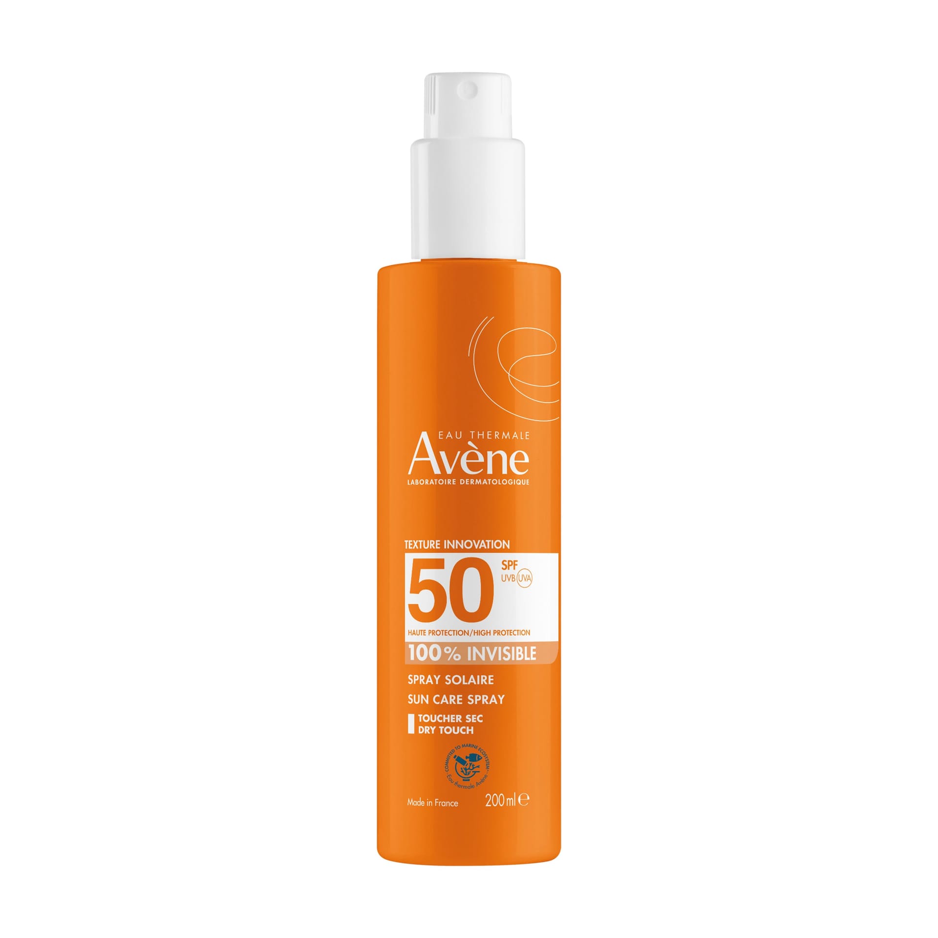 Avene Невидимый солнцезащитный спрей для чувствительной кожи Spf50, 200 мл