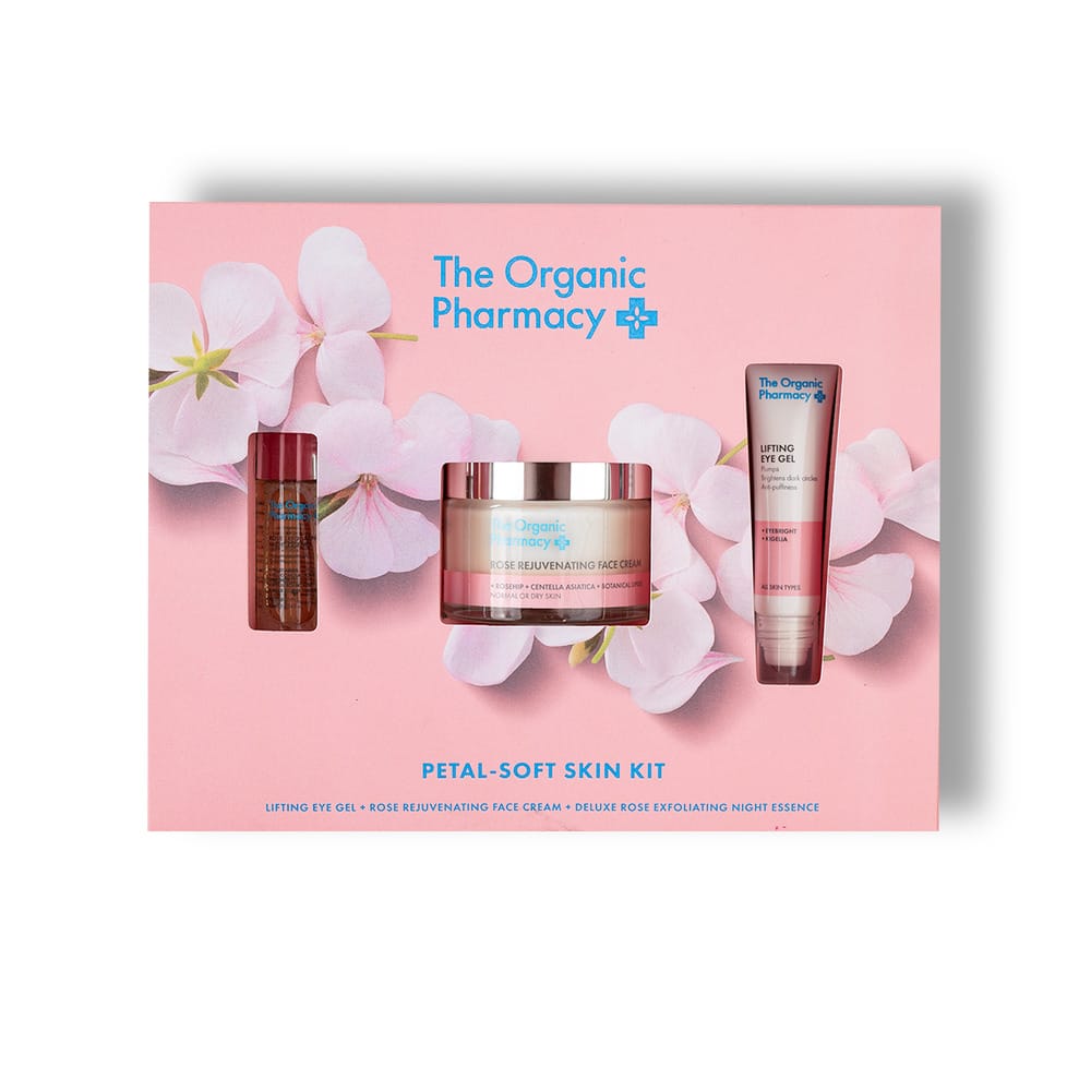 Набор: Крем для лица, корректирующий морщины Rose Rejuvenating Face Cream,50 мл+Гель для кожи вокруг глаз Lifting Eye Gel,15 мл+Отшелушивающая ночная эссенция Rose Exfoliating Night Essence,10 мл