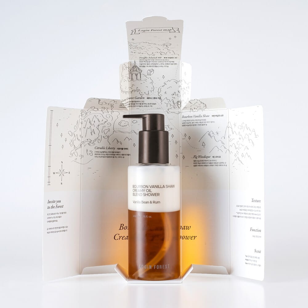 Масло для душа двухфазное питательное  Bourbon Vanilla Shaw Creamy Oil Blend Shower, 200 мл - фото 2