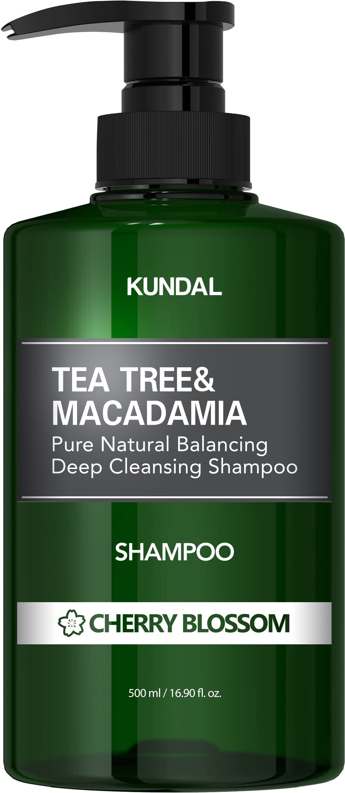 Шампунь KUNDAL TEA TREE & MACADAMIA DEEP CLEANSING SHAMPOO CHERRY BLOSSOM, 500 мл
